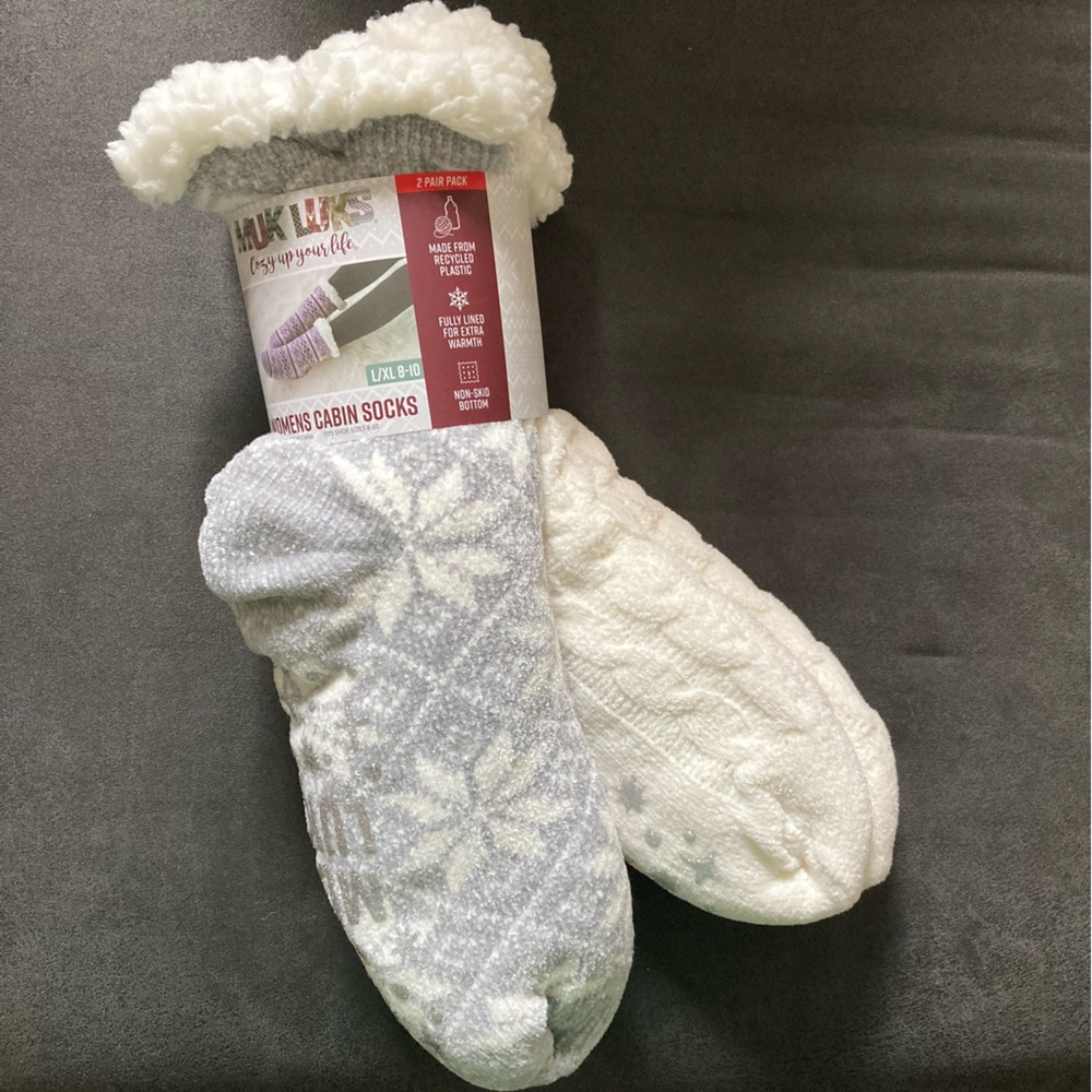 MUK LUKS Women’s Cabin Socks 2 pair